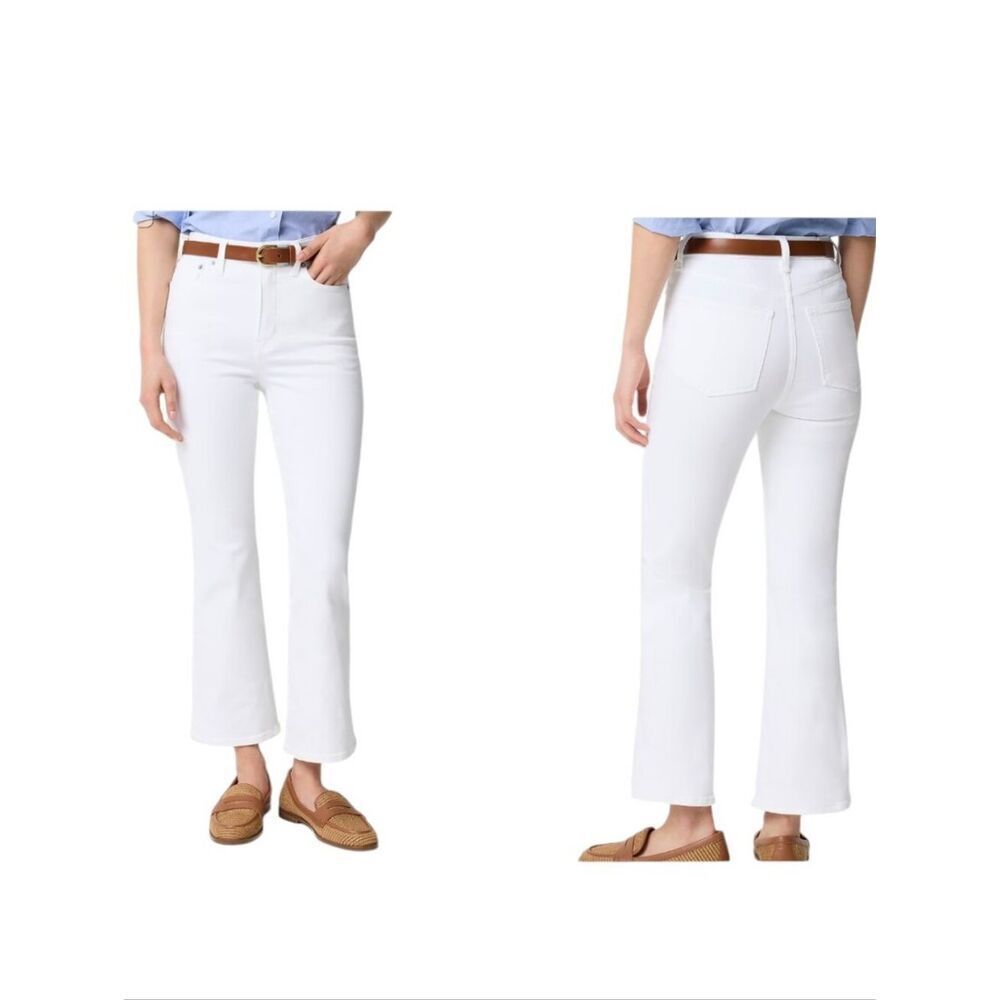 NWT J. Crew Tall Ankle Flare Jeans White 27T